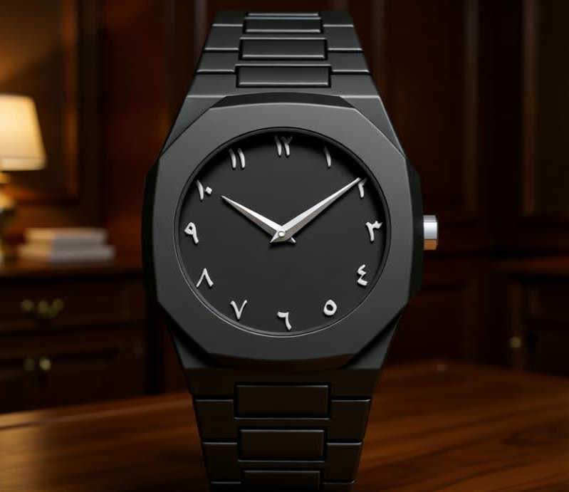 Arabic Aura Watch – A Statement in Black